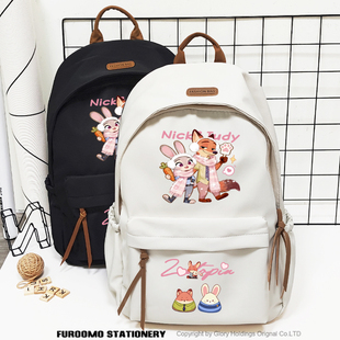 可爱尼克朱迪疯狂动物城周边高颜值ins风书包女中小学生双肩背包