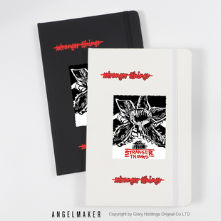 怪奇物语StrangerThings周边美剧卡通欧美风达达食人花同人绑带笔记本男女学生记事簿手账本创意复古风ins