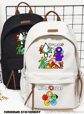 Alan Becker火柴人二次元动画卡通谷子中学生书包双肩包背包AB柴