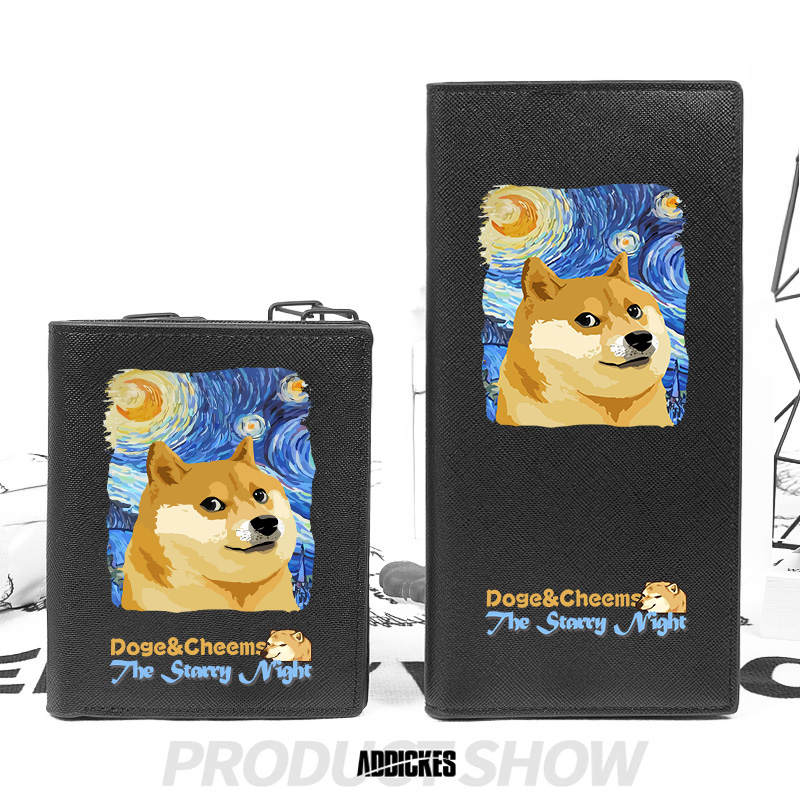 梵高星空联名Doge周边钱包