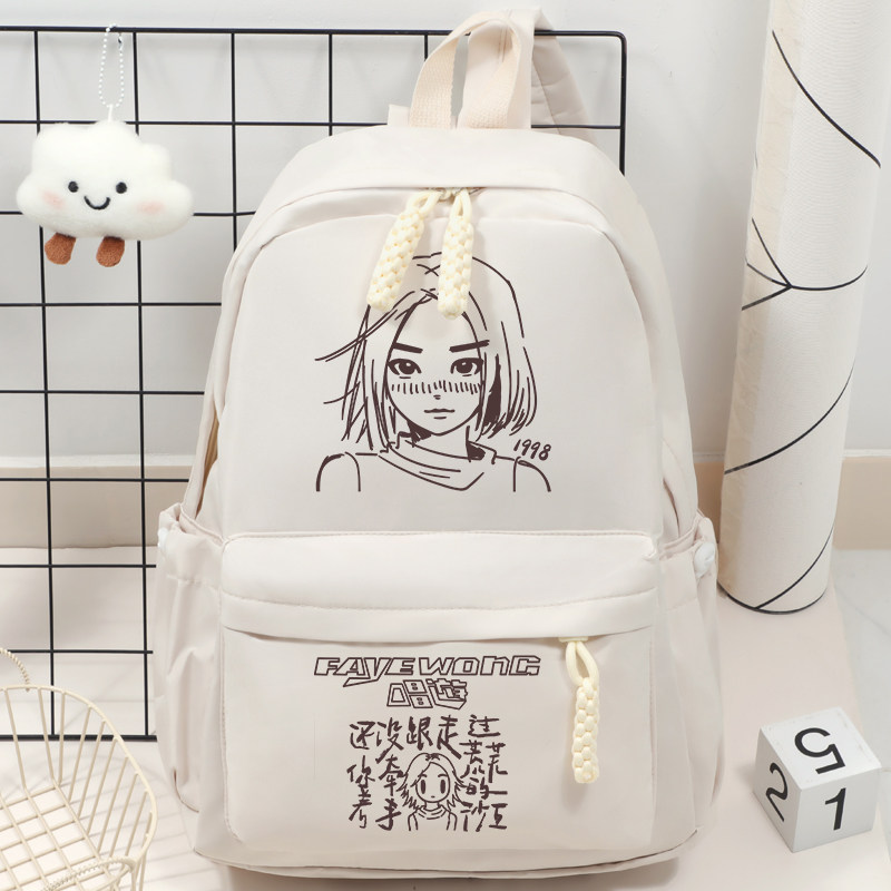 王菲唱游专辑周边王靖雯同款粉丝应援大容量学生双肩书包背包女款