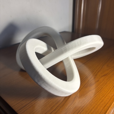 3D打印三旋莫比乌斯环教学摆件