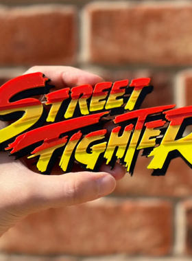 街头霸王街霸街机游戏Street Fighter Logo手办摆件打印模型玩具