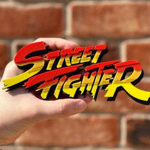 街头霸王街霸街机游戏Street Fighter Logo手办摆件打印模型玩具
