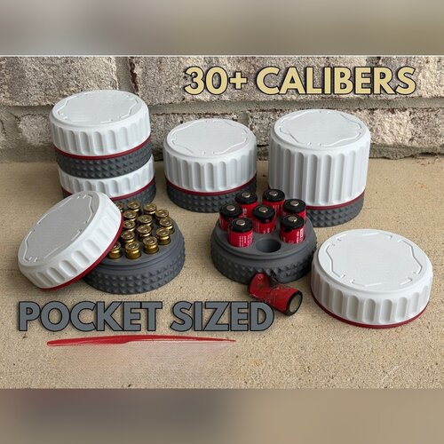 3D打印便携EDC弹药电池收纳盒