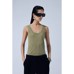 ONEBYTWO 韩国代购2026夏 简约时尚百搭U型领吊带背心外穿内搭女