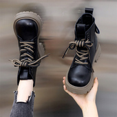 欧货马丁靴女款 4142 英伦风靴子超火厚底短靴大码 2025秋冬新款 爆款