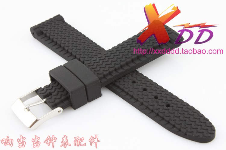 防水柔软橡胶表带特价