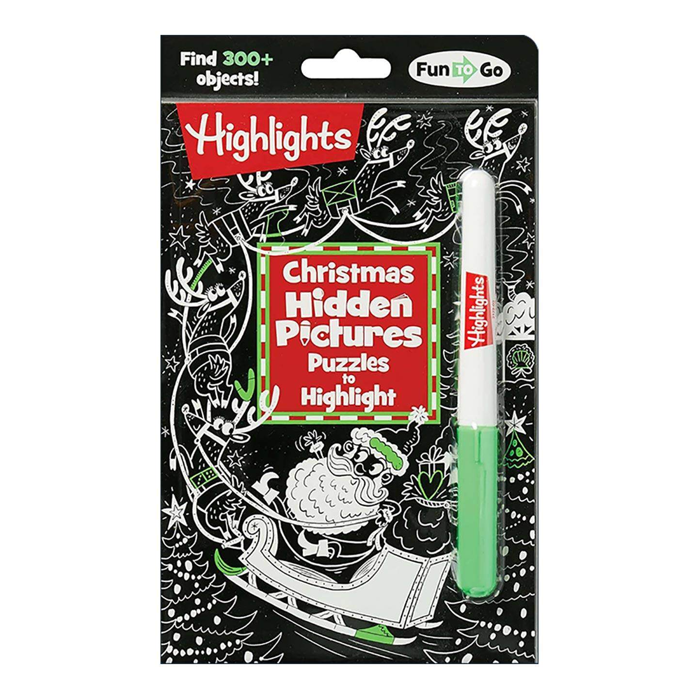 英文原版 Christmas Hidden Pictures Puzzles to Highlight 圣诞节 亮点隐藏图片 含荧光笔 英文版 进口英语原版书籍