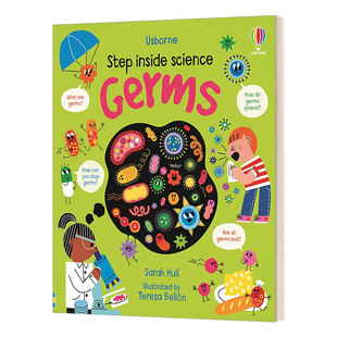 Germs Science 走近科学 细菌 英文书籍 Step 翻翻洞洞书进口原版 inside