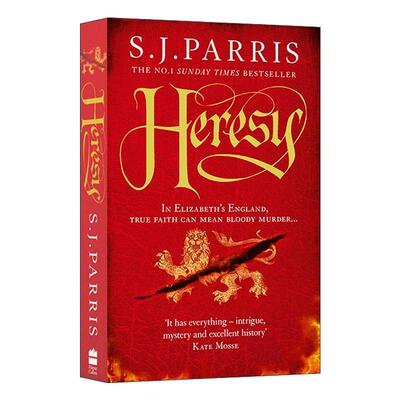 英文原版 Heresy 女王的敌人 乔尔丹诺·布鲁诺系列1 S.J.Parris畅销都铎权谋惊悚小说 英文版 进口英语原版书籍