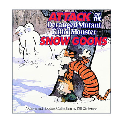 英文原版 Attack of the Deranged Mutant Killer Monster Snow Goons 疯狂的变种杀手怪物雪暴徒的攻击 卡尔文与霍布斯漫画集