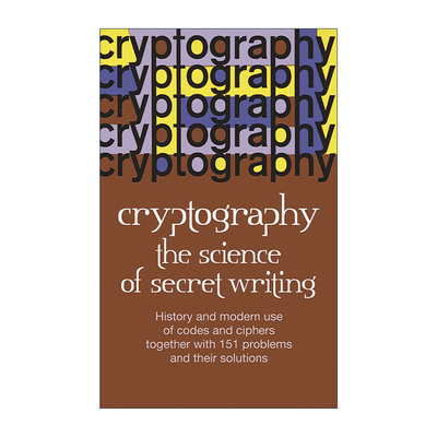 英文原版 Cryptography 密码学 秘密写作的科学 密码破译原理 Laurence Dwight Smith 英文版 进口英语原版书籍