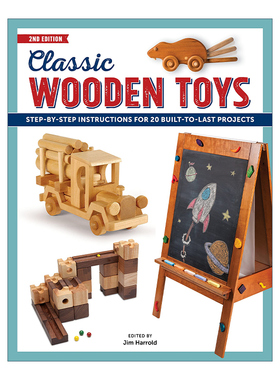 英文原版 Classic Wooden Toys 经典木制玩具制作指南 第二版 手工艺 休闲 Jim Harrold 英文版 进口英语原版书籍