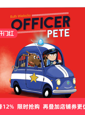 英文原版 Officer Pete Daring Stories 皮特警官 4-9岁儿童幽默故事绘本 名家Ruth Wielockx 英文版 进口英语原版书籍