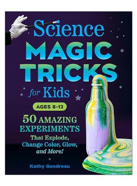英文原版 Science Magic Tricks for Kids 儿童科学魔术 实验科普百科 益智游戏活动书 提高动手能力 英文版 进口英语原版书籍