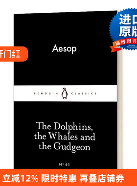 英文原版 The Dolphins  the Whales and the Gudgeon 海豚 鲸鱼和格杰恩 伊索寓言 英文版 进口英语原版书籍