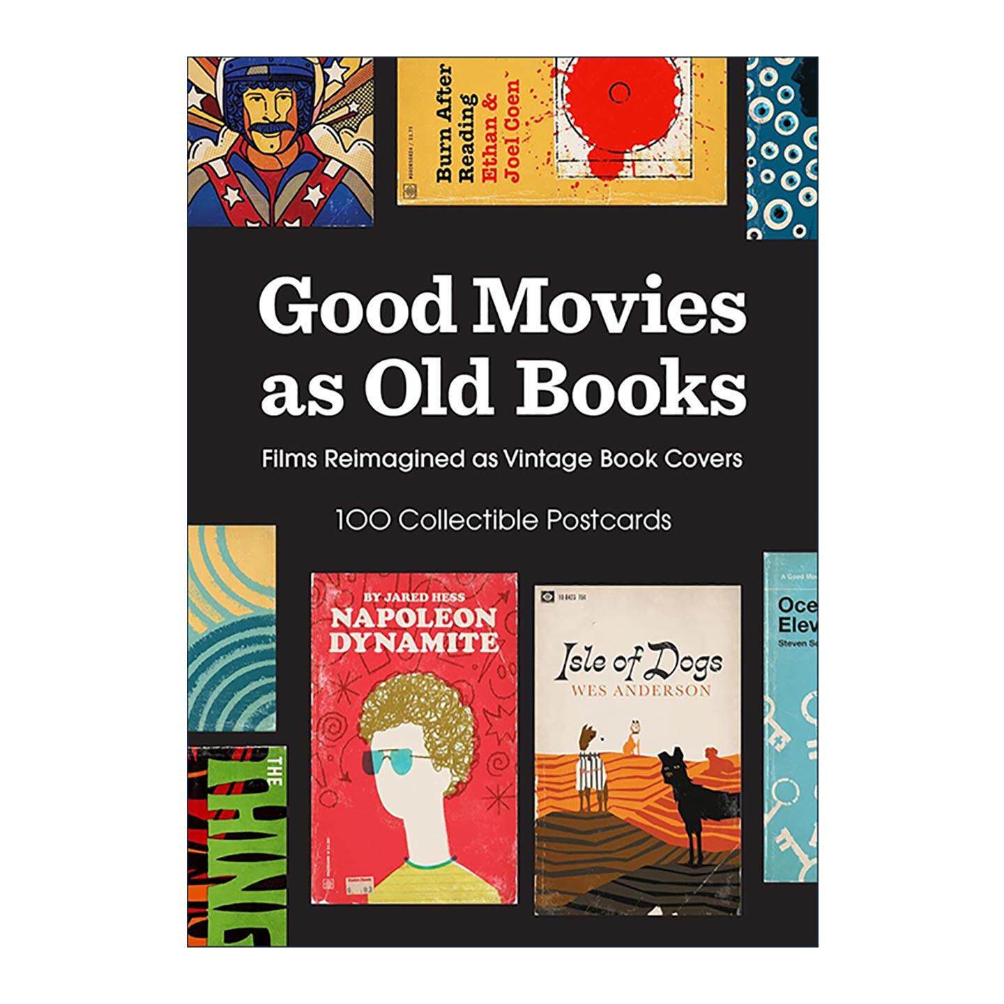 英文原版 Good Movies as Old Books 100 Collectible Postcard 好电影变旧书 100张复古封面明信片 英文版 进口英语原版书籍