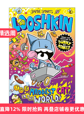 英文原版 Looshkin the Maddest Cat in the World 世界上疯狂的猫鲁什金 Jamie Smart畅销儿童幽默漫画 英文版 进口英语原版书籍