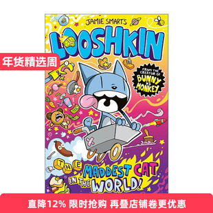 英文原版 Looshkin the Maddest Cat in the World 世界上疯狂的猫鲁什金 Jamie Smart畅销儿童幽默漫画 英文版 进口英语原版书籍