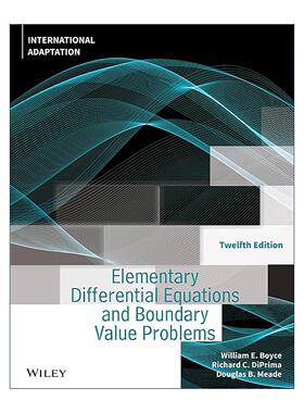 英文原版 Elementary Differential Equations and Boundary Value Problems 常微分方程与边值问题基础 第12版 英文版 进口英语原