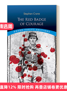 英文原版 The Red Badge of Courage 红色英勇勋章 Dover Thrift Editions 英文版 进口英语原版书籍