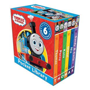 英文原版绘本 Thomas & Friends Pocket Library 托马斯小火车 小小图书馆 手掌纸板书6册 英文版 进口英语原版书籍