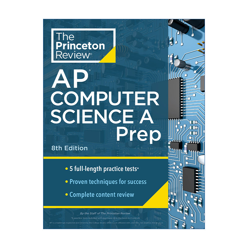 英文原版 Princeton Review AP Computer Science A Prep  8th Edition 普林斯顿评论AP计算机科学 第8版 2024 英文版 进口书籍