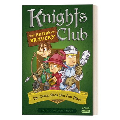 英文原版 Knights Club The Bands of Bravery Comic Quests 02 漫画任务系列2 骑士俱乐部勇敢的乐队 儿童动作冒险漫画 英文版