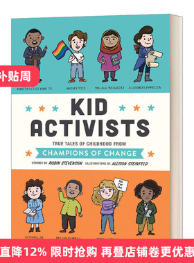 Kid Activists 活动家童年趣事 蓝思值960L 马丁路德金 海伦凯勒进口原版英文书籍