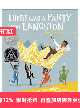 英文原版 There Was a Party for Langston 为文学之王兰斯顿举办的派对 2024凯迪克银奖绘本 精装 英文版 进口英语原版书籍