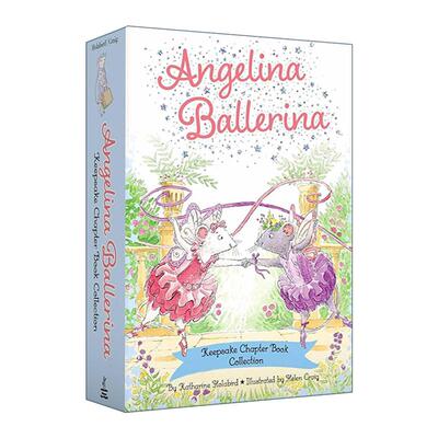 英文原版 Angelina Ballerina Keepsake Chapter Book Collection 芭蕾小精灵安吉莉娜 章节书 4册盒装 英文版 进口英语原版书籍