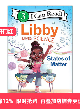 英文原版 Libby Loves Science States of Matter 利比爱科学 物质状态 I Can Read Level 3 STEM主题分级阅读 进口英语原版书籍
