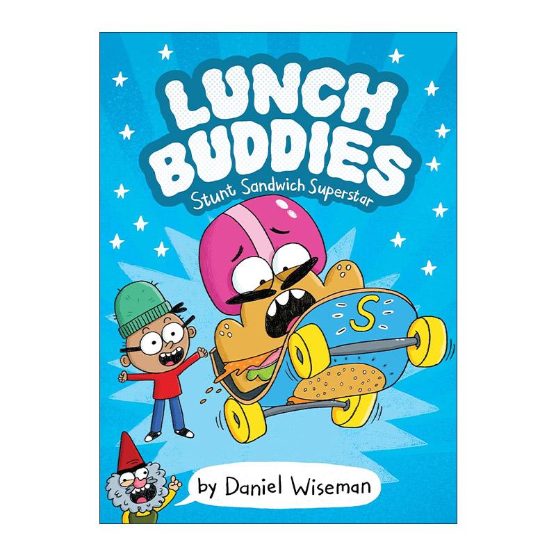 英文原版 Lunch Buddies Stunt Sandwich Superstar 午餐伙伴2 巨星三明治 搞笑漫画章节书 英文版 进口英语原版书籍