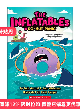 英文原版 The Inflatables in Do-Nut Panic! 充气艇大作战2 图像小说 英文版 进口英语原版书籍
