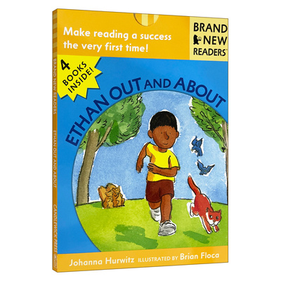英文原版 Ethan Out and About Brand New Readers 伊桑四处走走 4个小故事合集 儿童绘本 Candlewick分级读物 进口英语原版书籍