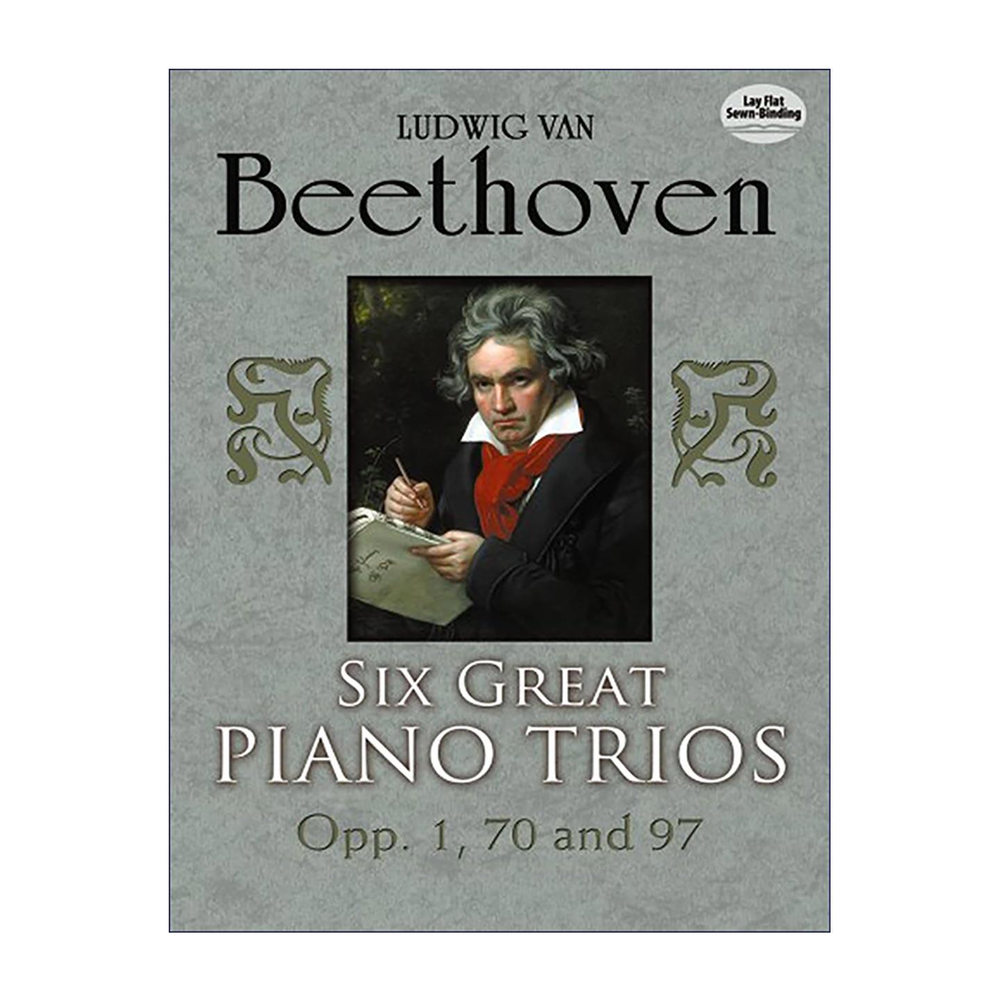英文原版 Six Great Piano Trios in Full Score 贝多芬六部经典钢琴三重奏全谱 英文版 进口英语原版书籍