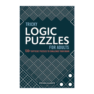 英文原版 Tricky Logic Puzzles for Adults 棘手的成年人逻辑谜题 130多个难题挑战你的大脑 数独 珍珠 英文版 进口英语原版书籍