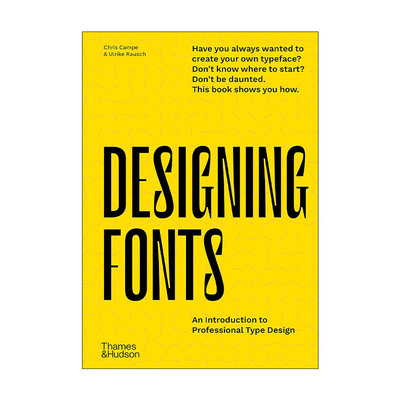 英文原版 Designing Fonts 设计字体 专业字体设计简介 精装 英文版 进口英语原版书籍
