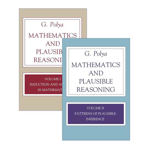 英文原版 Mathematics and Plausible Reasoning 数学与猜想系列2册 G. 波利亚 普林斯顿 英文版 进口英语原版书籍
