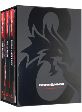 英文原版 D&D Core Rulebook Gift Set 龙与地下城核心规则手册 精装 英文版 进口英语原版书籍
