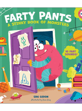 英文原版 Farty Pants A Stinky Book of Monsters 屁屁裤 小怪兽的臭臭书 10种屁声精装发声书 英文版 进口英语原版书籍
