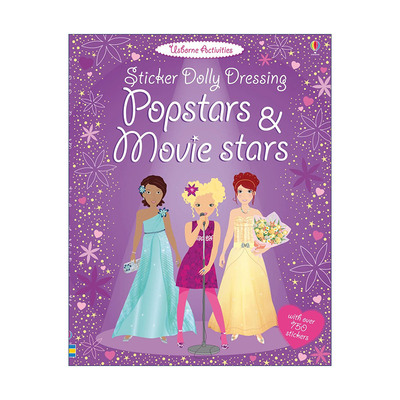 英文原版 Sticker Dolly Dressing Popstars & Movie Stars 多莉贴纸 歌星和影星 英文版 进口英语原版书籍