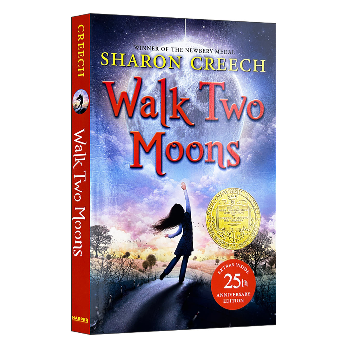 印第安人的麂皮靴 Walk Two Moons 英文原版 无悔追寻 励志儿童文学读物 纽伯瑞金奖 Sharon Creech 儿童读物书籍图片