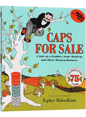 卖帽子 Caps for Sale 英文原版绘本 儿童启蒙英语读物 睡前图画故事书 进口英语书籍 Esphyr Slobodkina 吴敏兰推荐书单