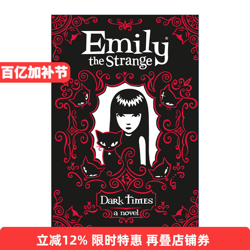 英文原版 Emily the Strange: Dark Times 怪异的艾米莉3 逢魔时刻 美国经典漫画人物小说 儿童章节书 精装 进口英语原版书籍