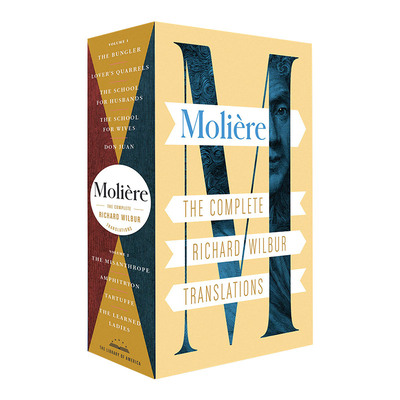 Moliere 莫里哀戏剧 理查德·威尔伯译本 2册盒装套装 精装美国文库 进口原版英文书籍