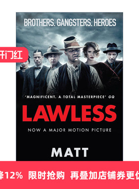 英文原版 Lawless 无法无天 湿地传奇 Matt Bondurant畅销西部小说 汤姆哈迪主演同名电影原著 英文版 进口英语原版书籍