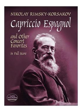 英文原版 Capriccio Espagnol and Other Concert Favorites in Full Score 西班牙随想曲与其他音乐会名曲作品集全谱 英文版进口