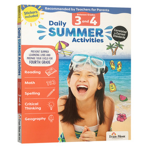 每日练习系列 暑假综合练习册 三至四年级 Daily Summer Activities Between Grades 3 and 4 英文原版